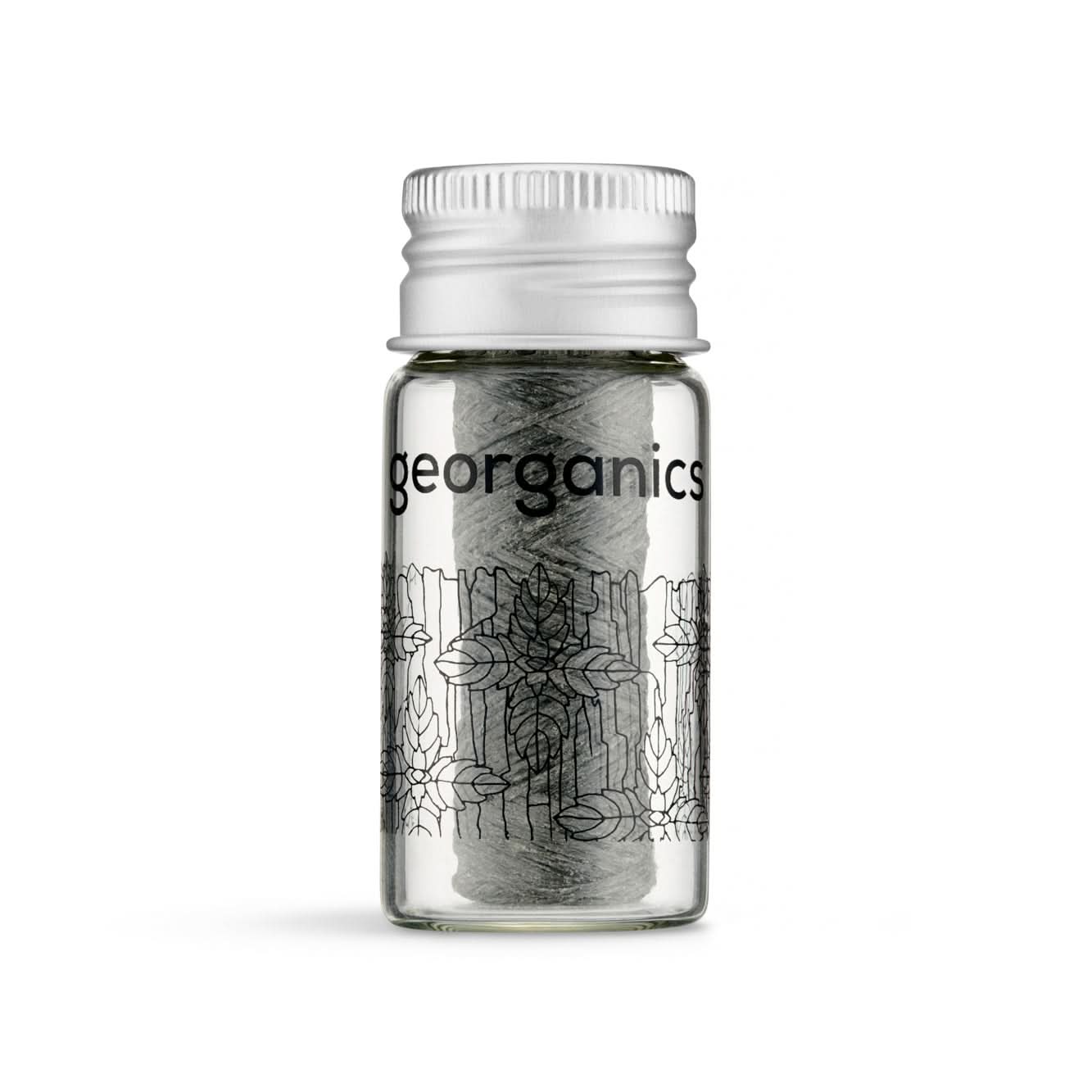 Georganics Fluoride Dental Floss Charcoal 50m