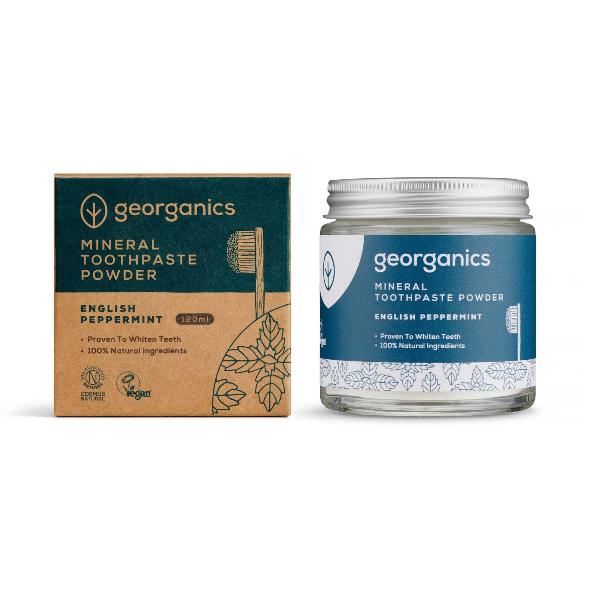 Georganics Mineral Toothpowder Peppermint 60ml