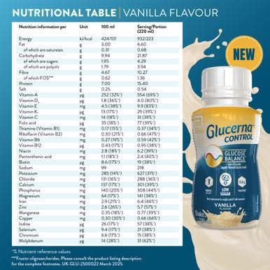 Glucerna Control Vanilla 220ml - Image 7