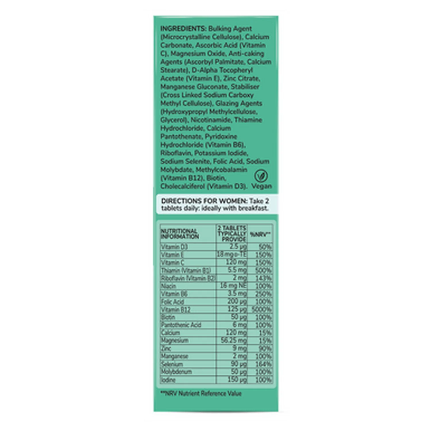 Health & Her Multivitamin for Women Taking Hormone Replacement Therapy HRT 60 Caplets - Image 3
