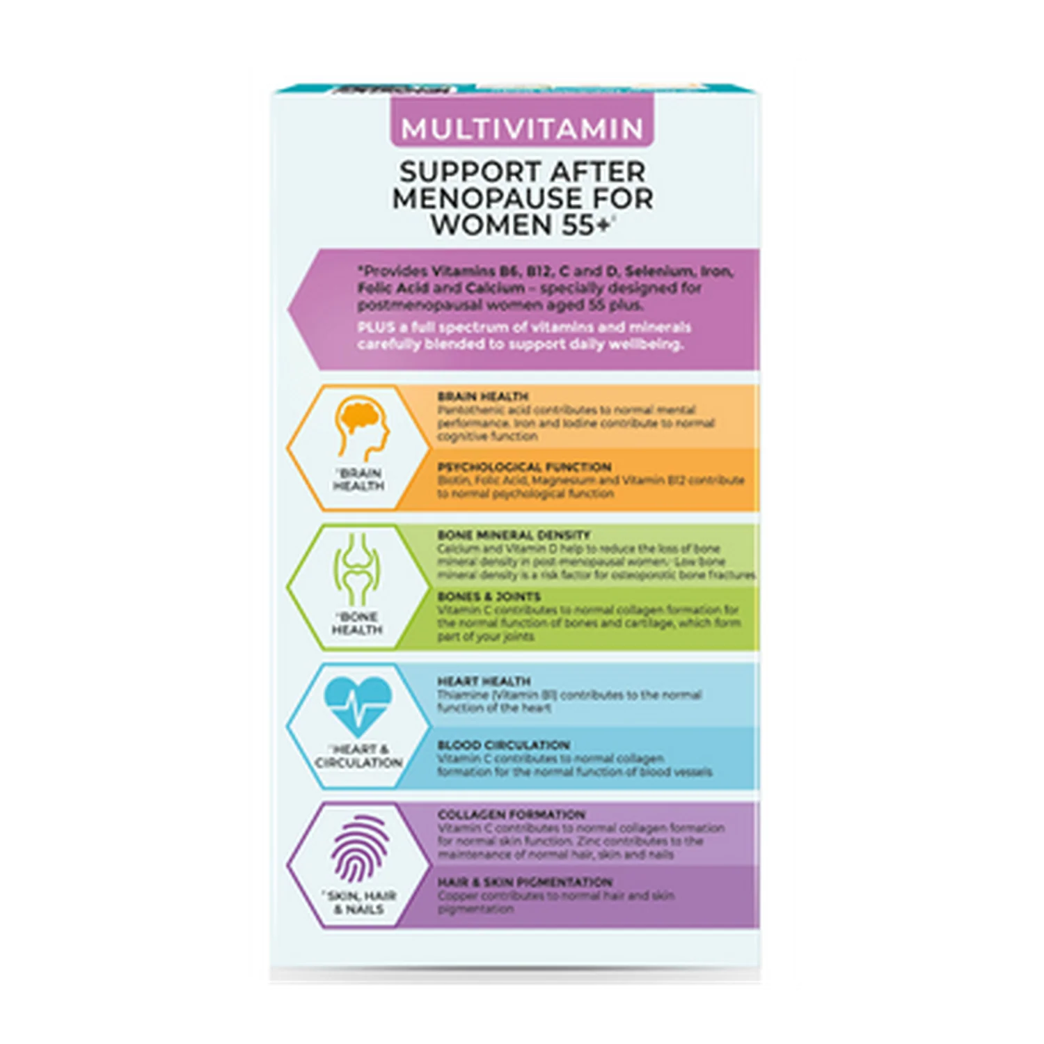 Health & Her Multivitamin Support After Menopause for Women 55+ 60 Capsules - Image 4