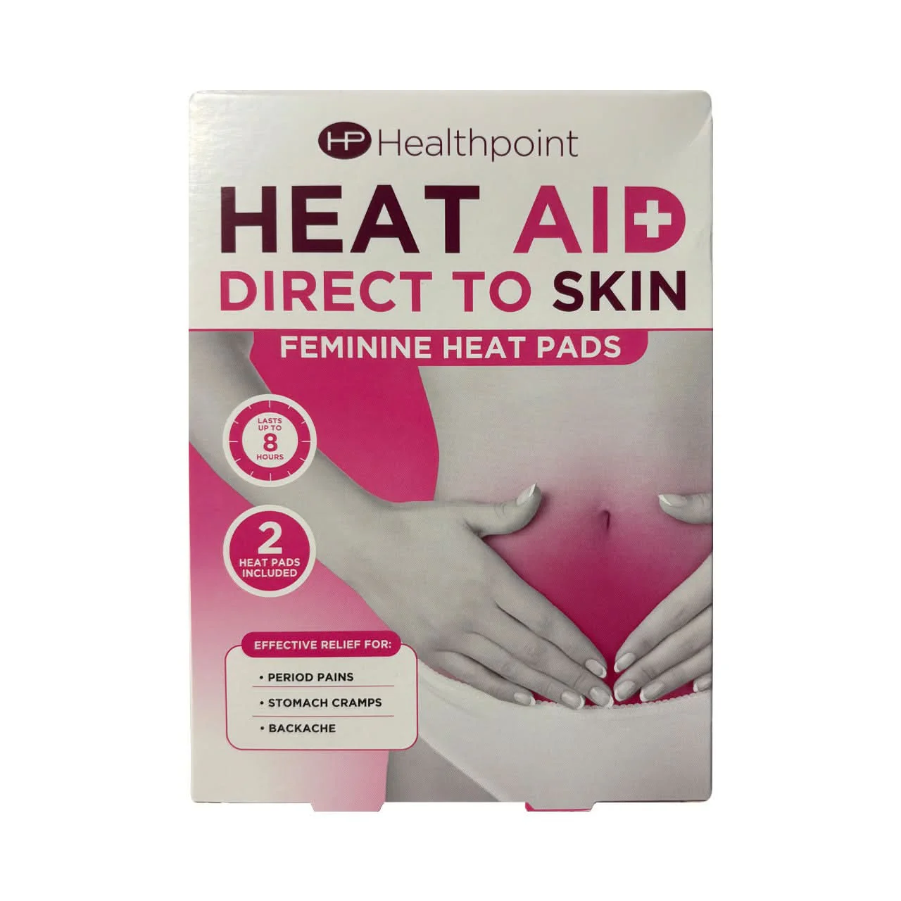 Healthpoint Heat Aid Feminine Direct to Skin Pad 2 Pack