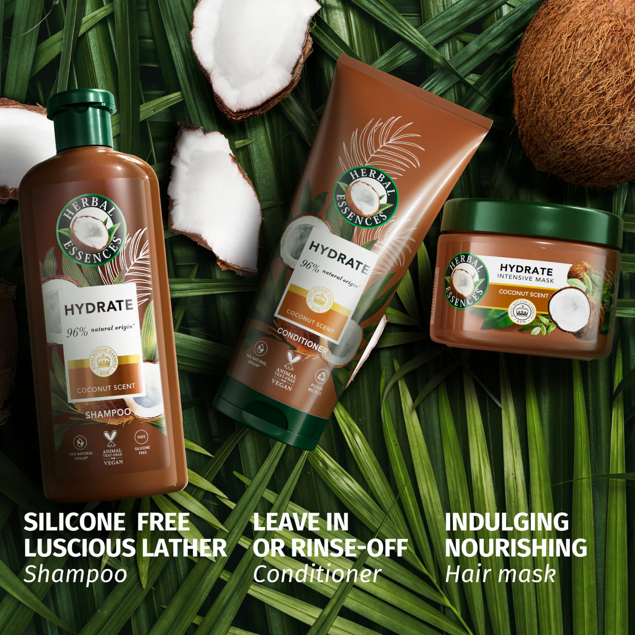 Herbal Essences Coconut Scent Hydrate Shampoo 350ml - Image 5