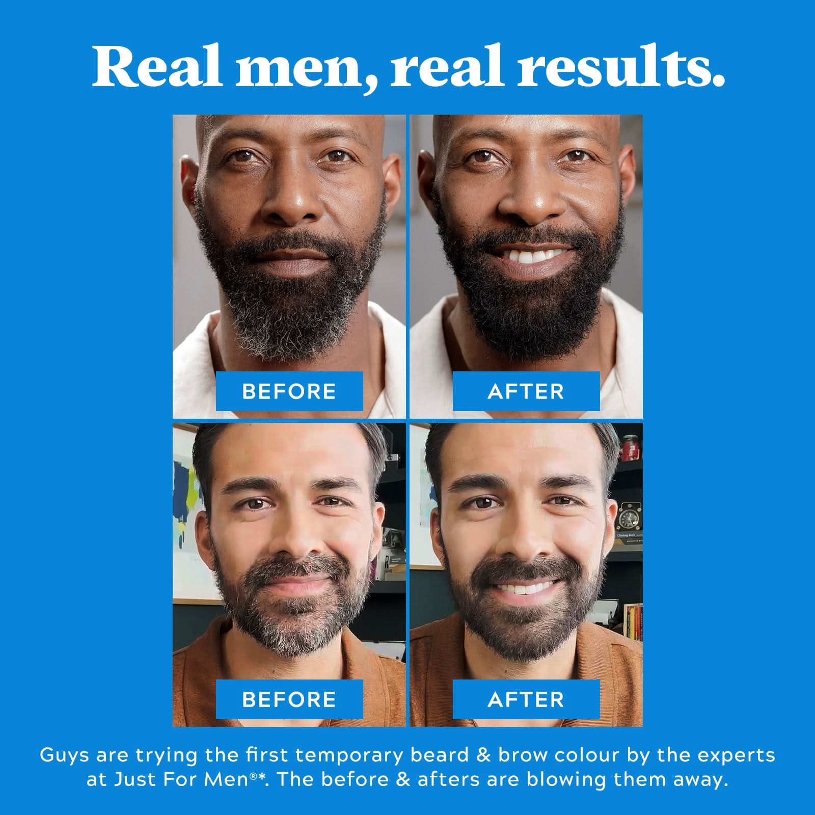 Just For Men 1-Day Beard & Brow Colour Dark Brown 9ml - Image 5