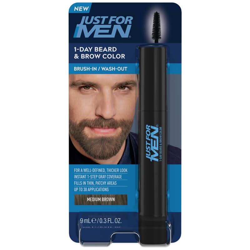 Just For Men 1-Day Beard & Brow Colour Medium Brown 9ml