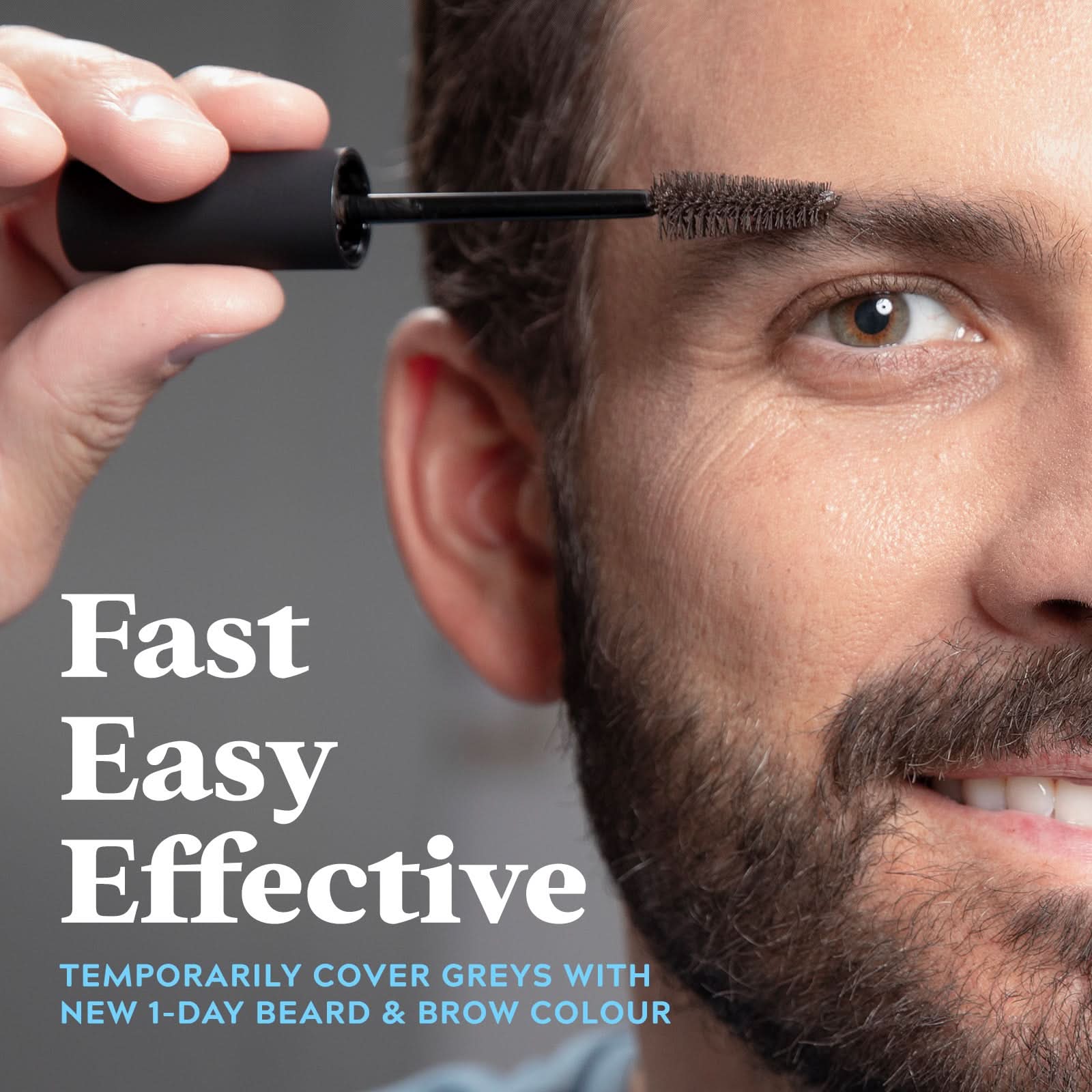 Just For Men 1-Day Beard & Brow Colour Medium Brown 9ml - Image 3