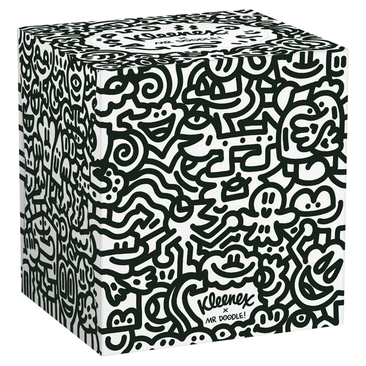 Kleenex Mr Doodle Limited Edition Cube Box 48 Tissues
