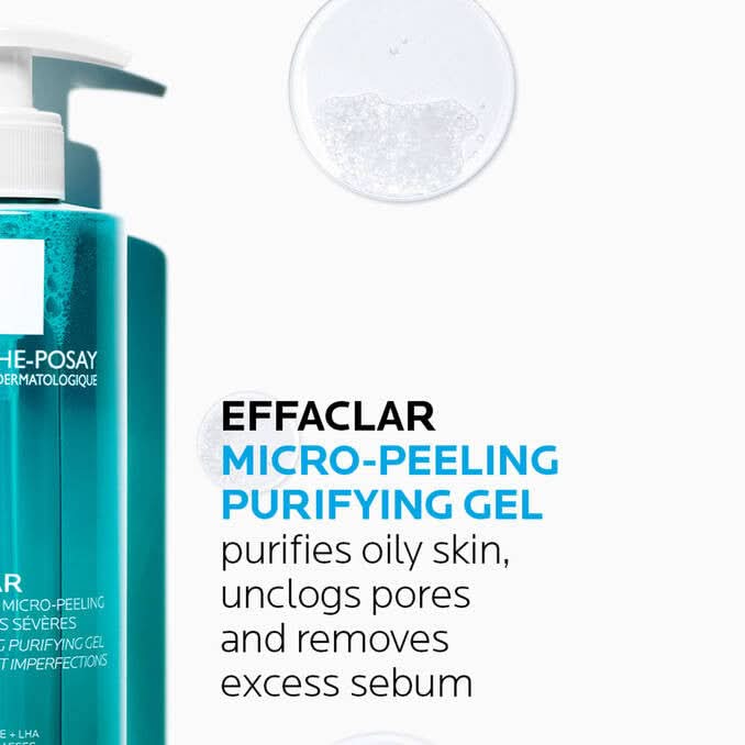 La Roche Posay Effaclar Micro Peeling Purifying Gel Cleanser 400ml - Image 6