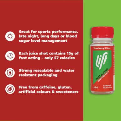 Lift Glucojuice Shot Strawberry & Lime 60ml - Image 4