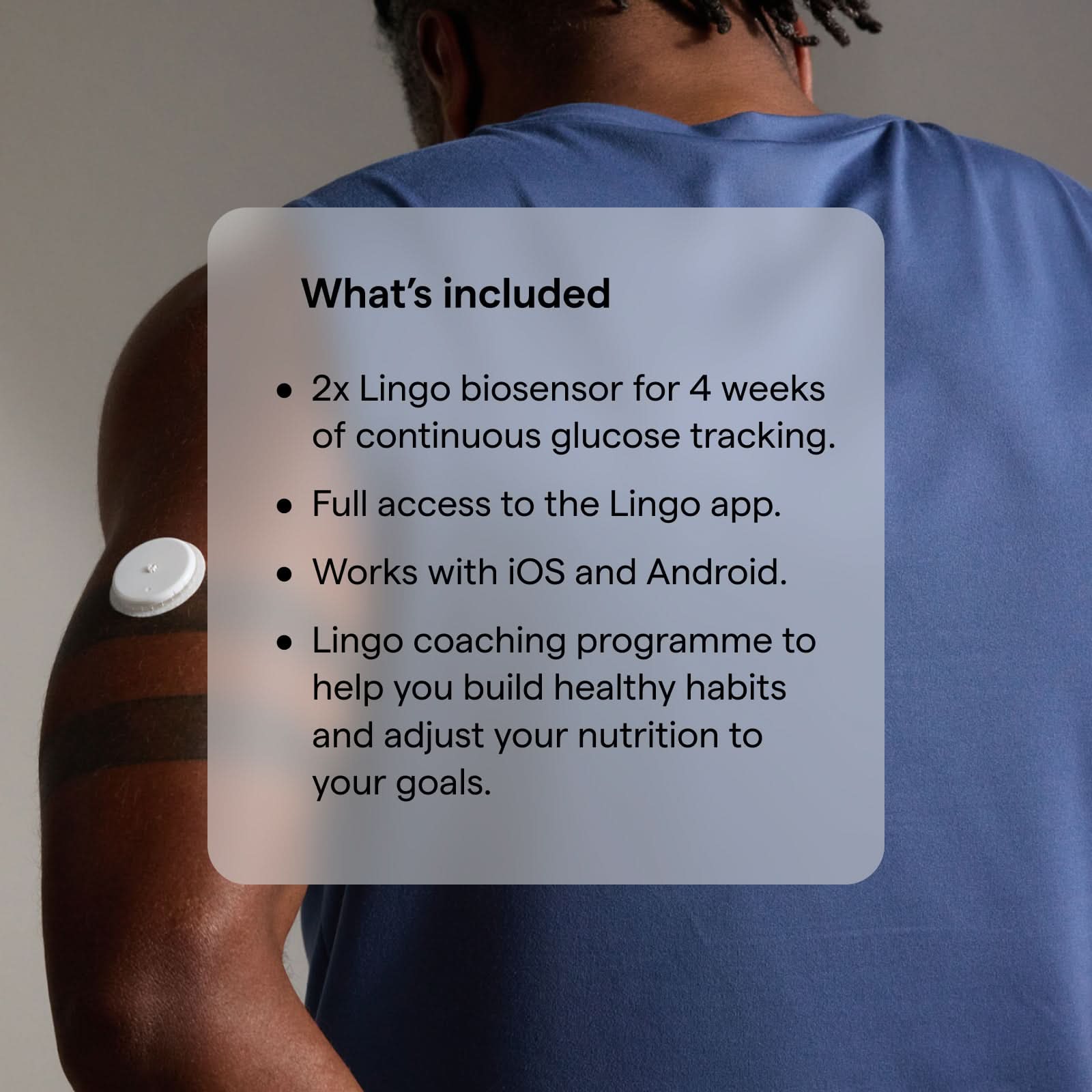 Lingo by Abbot 2-week Continuous Glucose Monitor & App - Wearable Glucose Tracker - Image 7