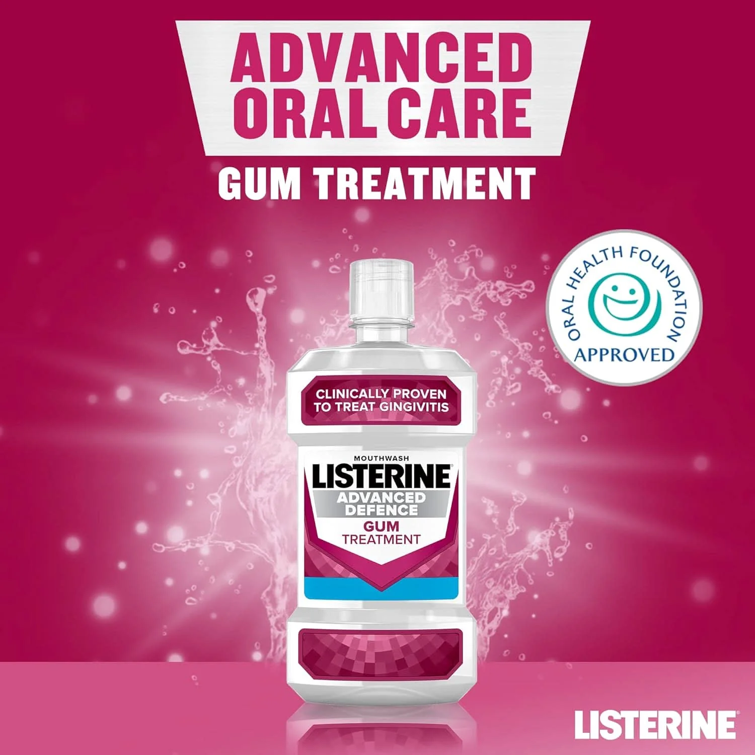 Listerine Advanced Defence Gum Therapy Mouthwash 500ml - Image 2