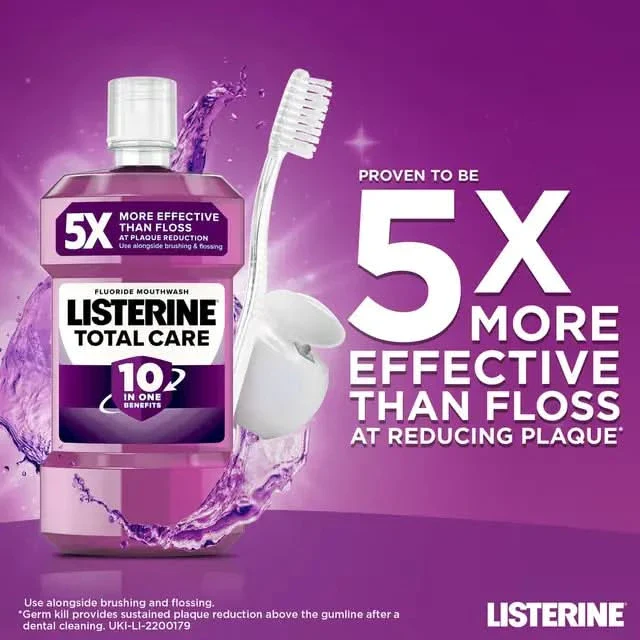 Listerine Total Care Mouthwash Clean Mint 500ml - Image 4