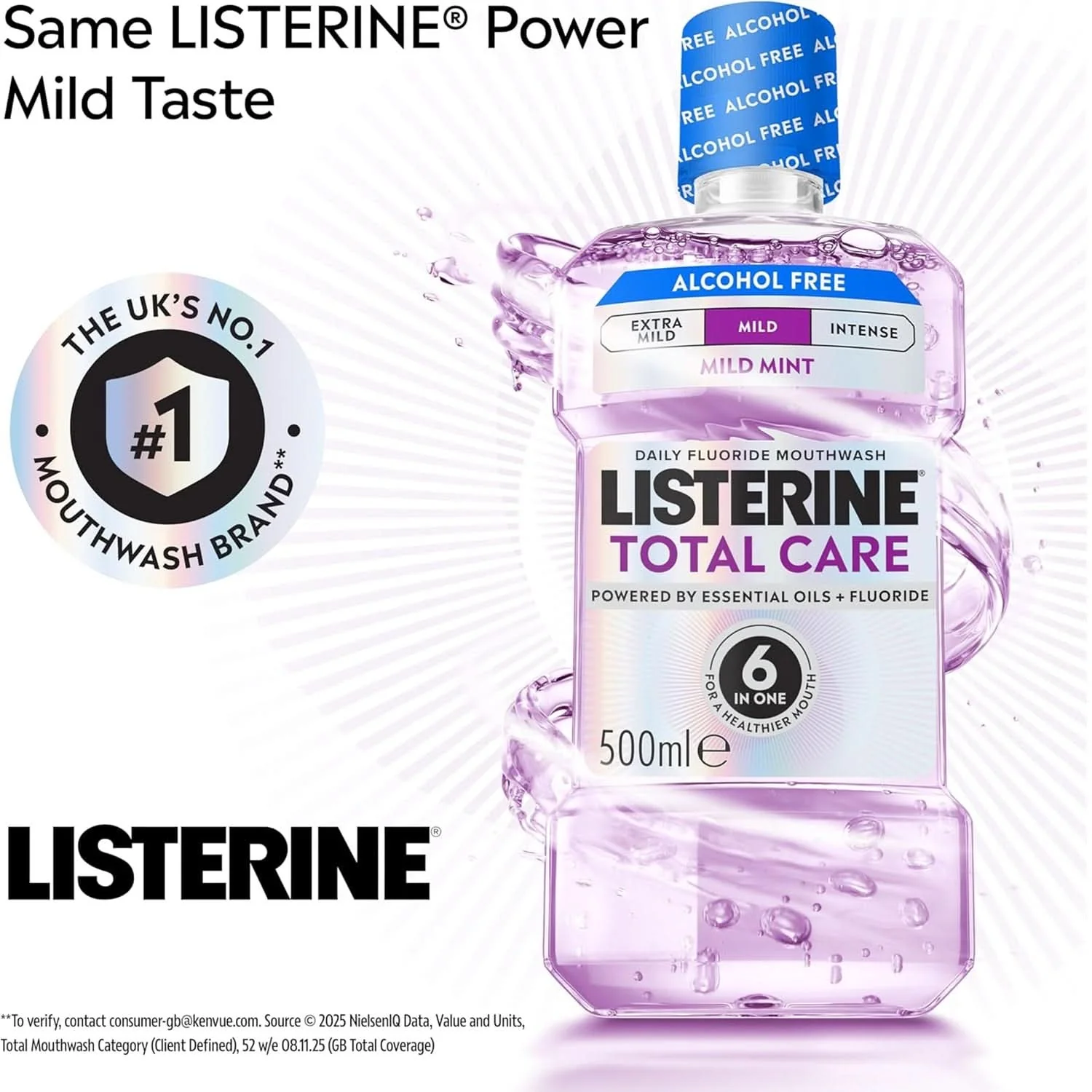 Listerine Total Care Mouthwash Clean Mint 80ml - Image 6