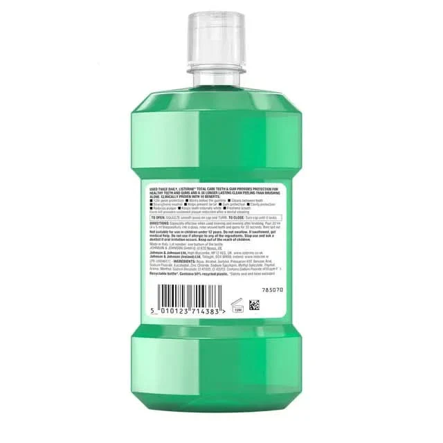 Listerine Total Care Teeth & Gum Defence Mouthwash Fresh Mint 500ml - Image 2