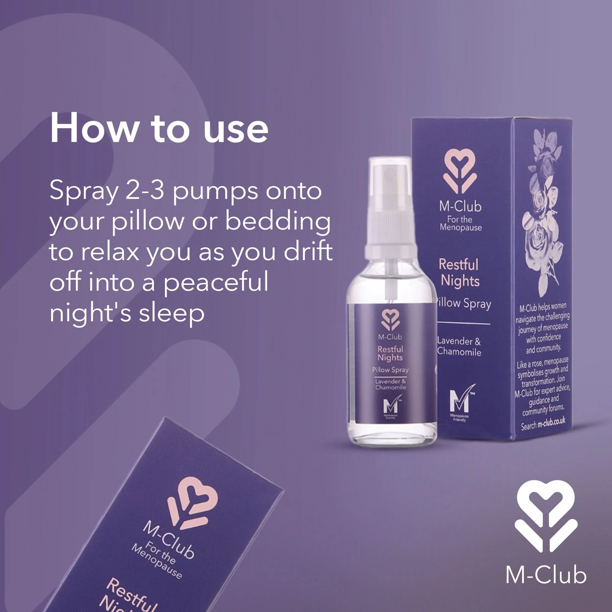 M-Club Restful Nights Pillow Spray 50ml - Image 6