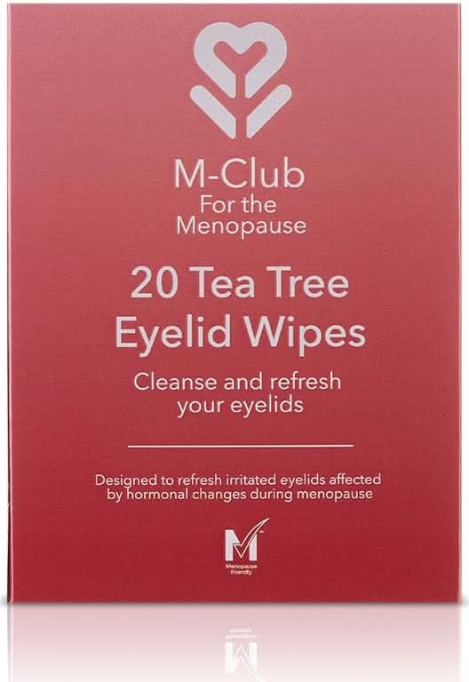 M-Club 20 Tea Tree Eyelid Wipes x20