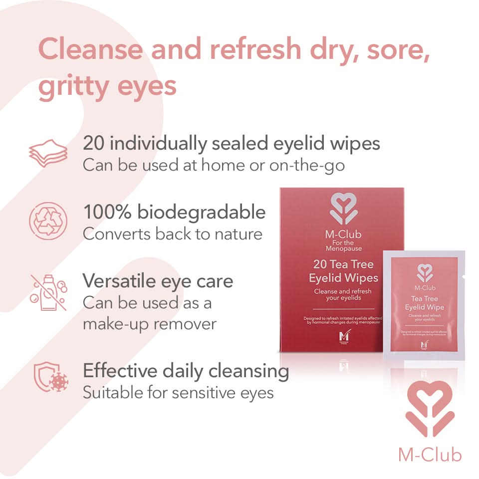 M-Club 20 Tea Tree Eyelid Wipes x20 - Image 4