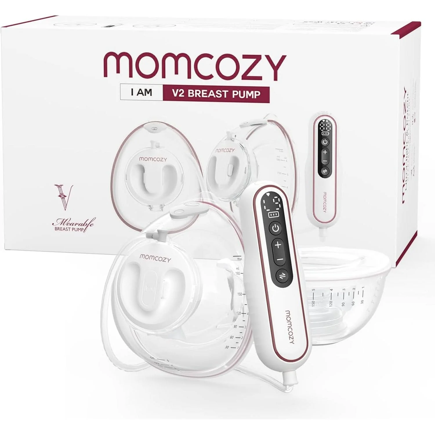 Momcozy V2 Ultra-Light Electric & Hands Free Breast Pump