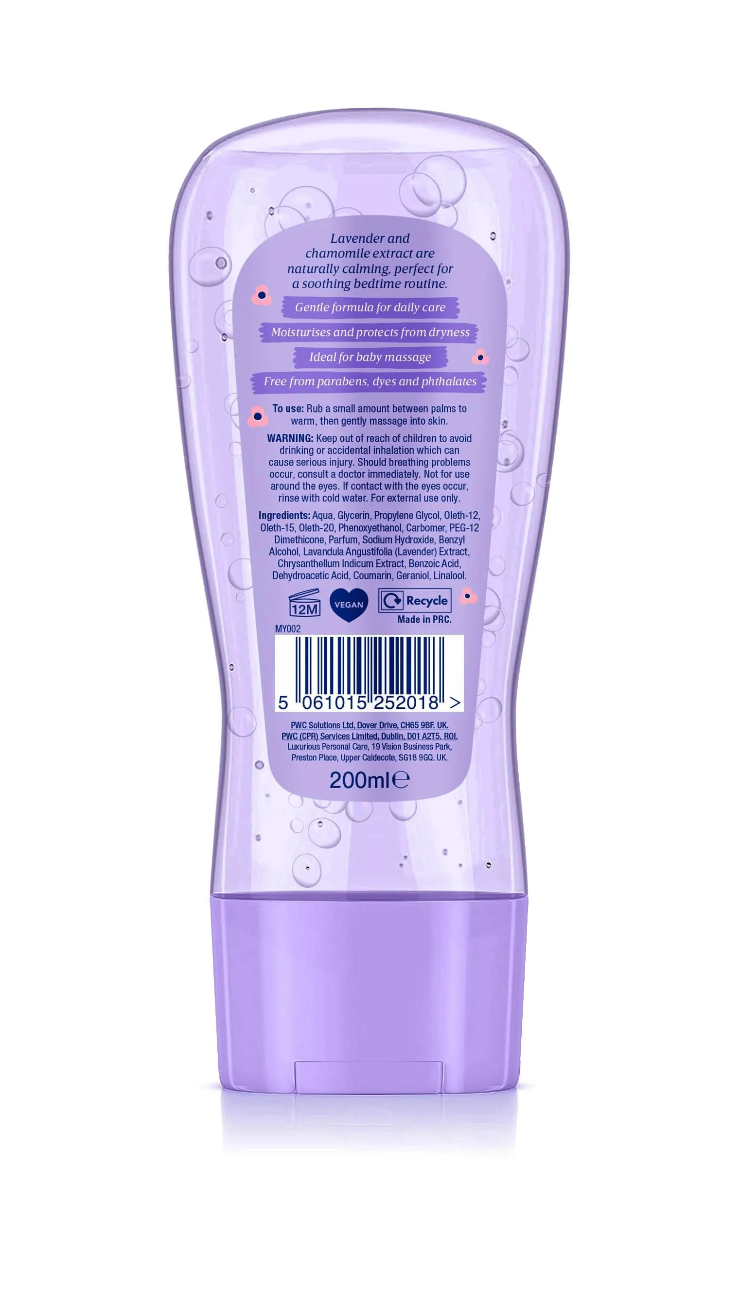 My Little Miracle Oil Gel Lavender & Chamomile 200ml - Image 2