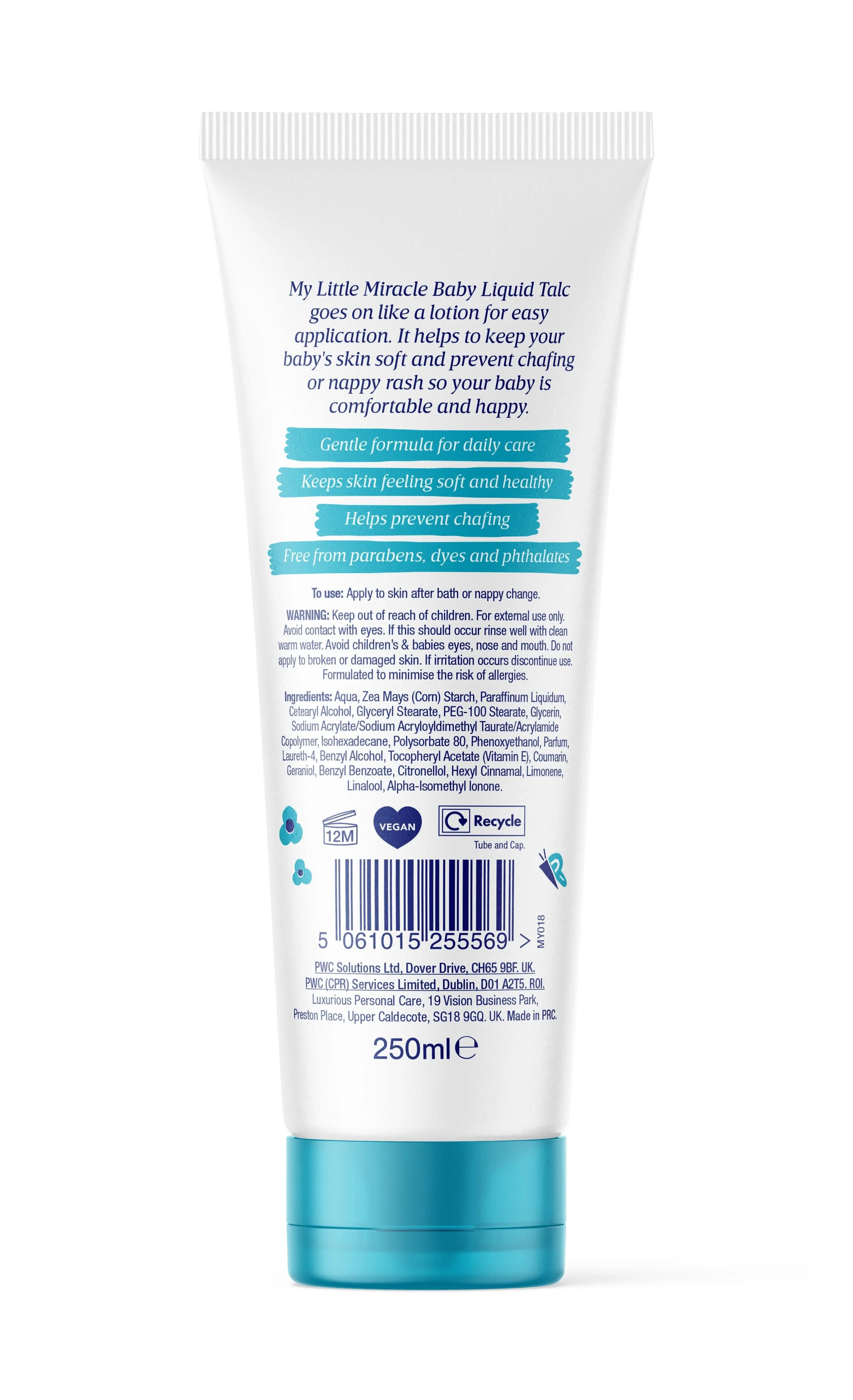 My Little Miracle Liquid Talc 250ml - Image 2