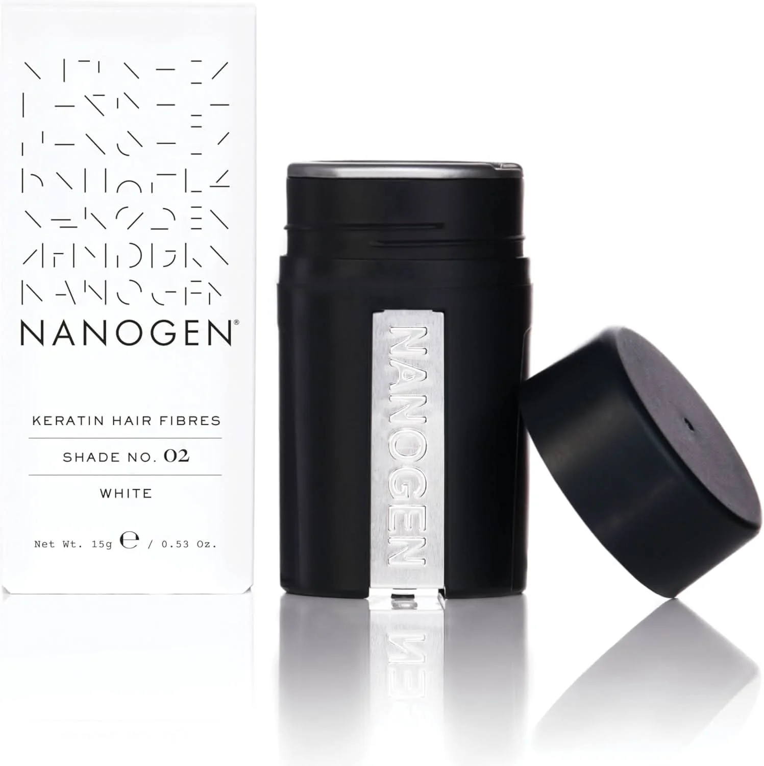 Nanogen Thickening Keratin Hair Fibres White 15g