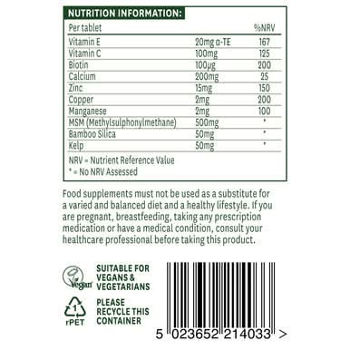 Natures Aid Hair, Skin and Nails Formula 30 Tablets - Image 3