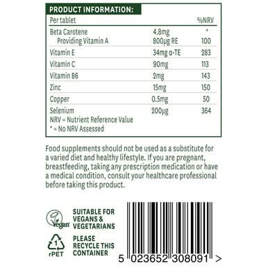 Natures Aid Selenium 200ug (with Zinc and vitamins A, C & E) 90 Tablets - Image 3