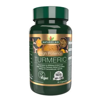 Natures Aid Turmeric 8200mg (High Potency) 30 Capsules