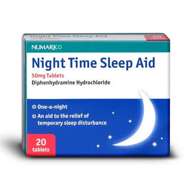 Numark Night Time Sleep Aid 50mg 20 Tablets