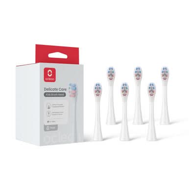 Oclean X Kids Brush Head 6 Pack White
