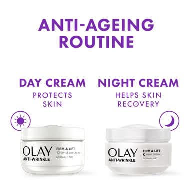 Olay Anti-Wrinkle Firm & Lift Night Cream 50ml - Image 5