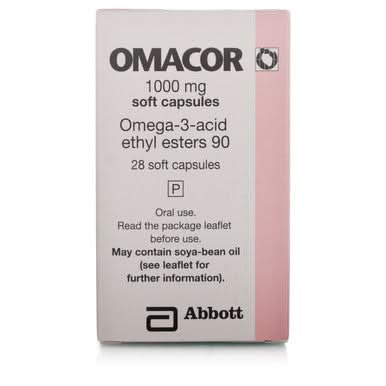 Omacor Capsules 1000mg 28 Capsules