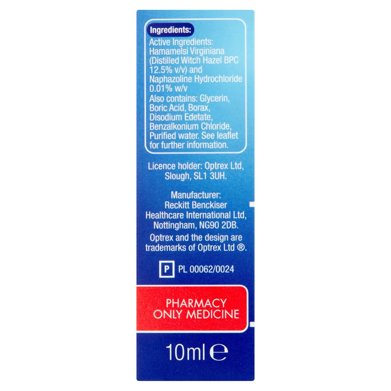 Optrex Bloodshot Eye Drops 10ml - Image 4