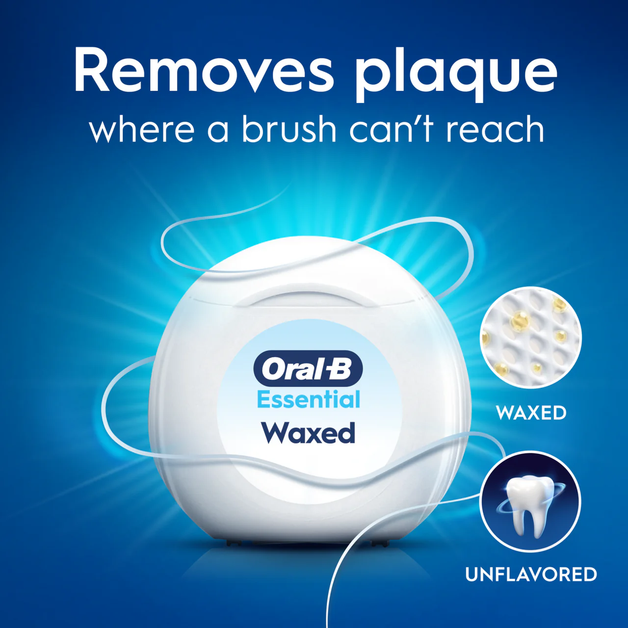 Oral-B Essential Waxed Dental Floss Unflavoured 50m - Image 2