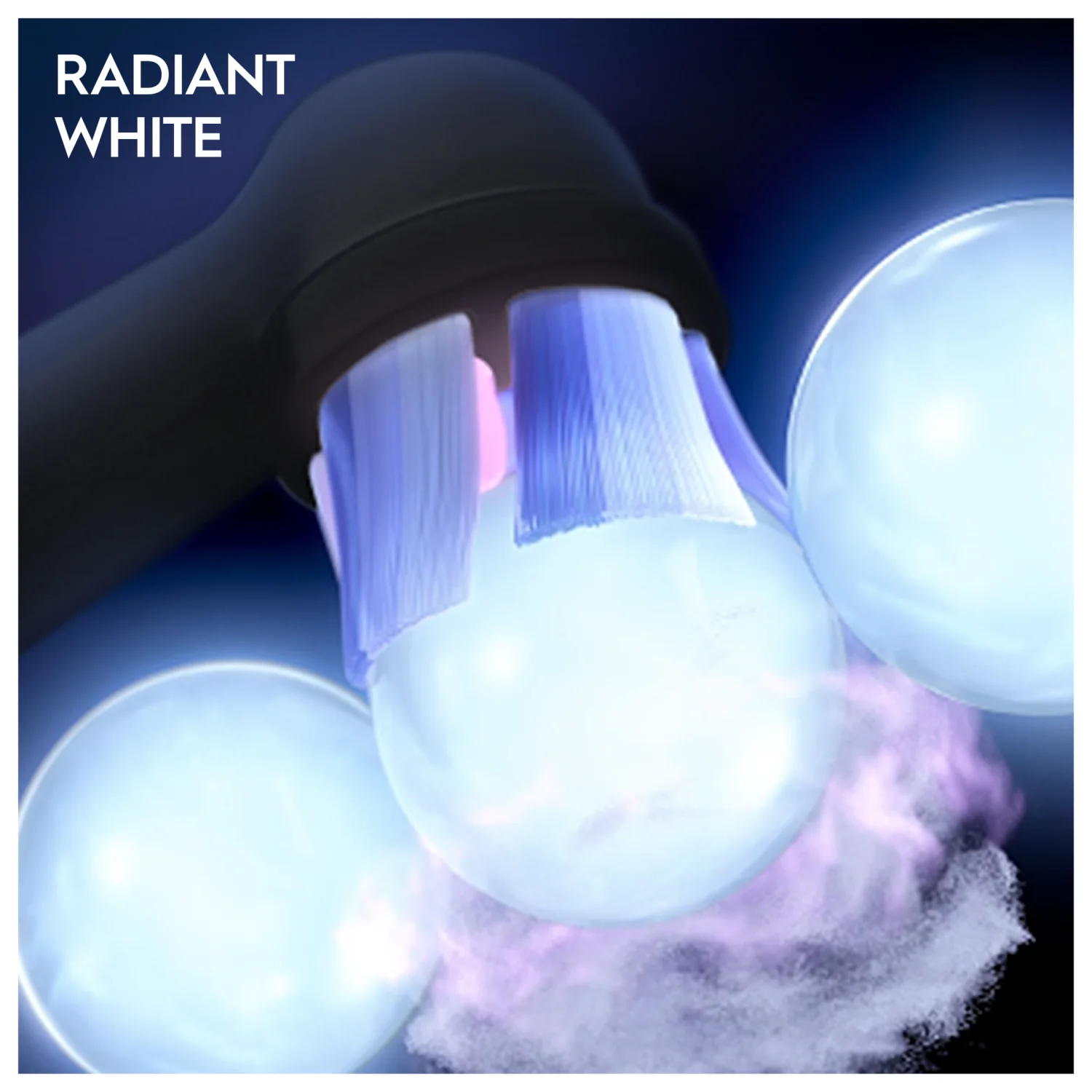 Oral-B iO Radiant White Black Brush Heads 4 Pack - Image 3