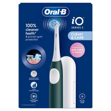 Oral-B iO2 Forest Green Electric Toothbrush + Travel Case - Image 7