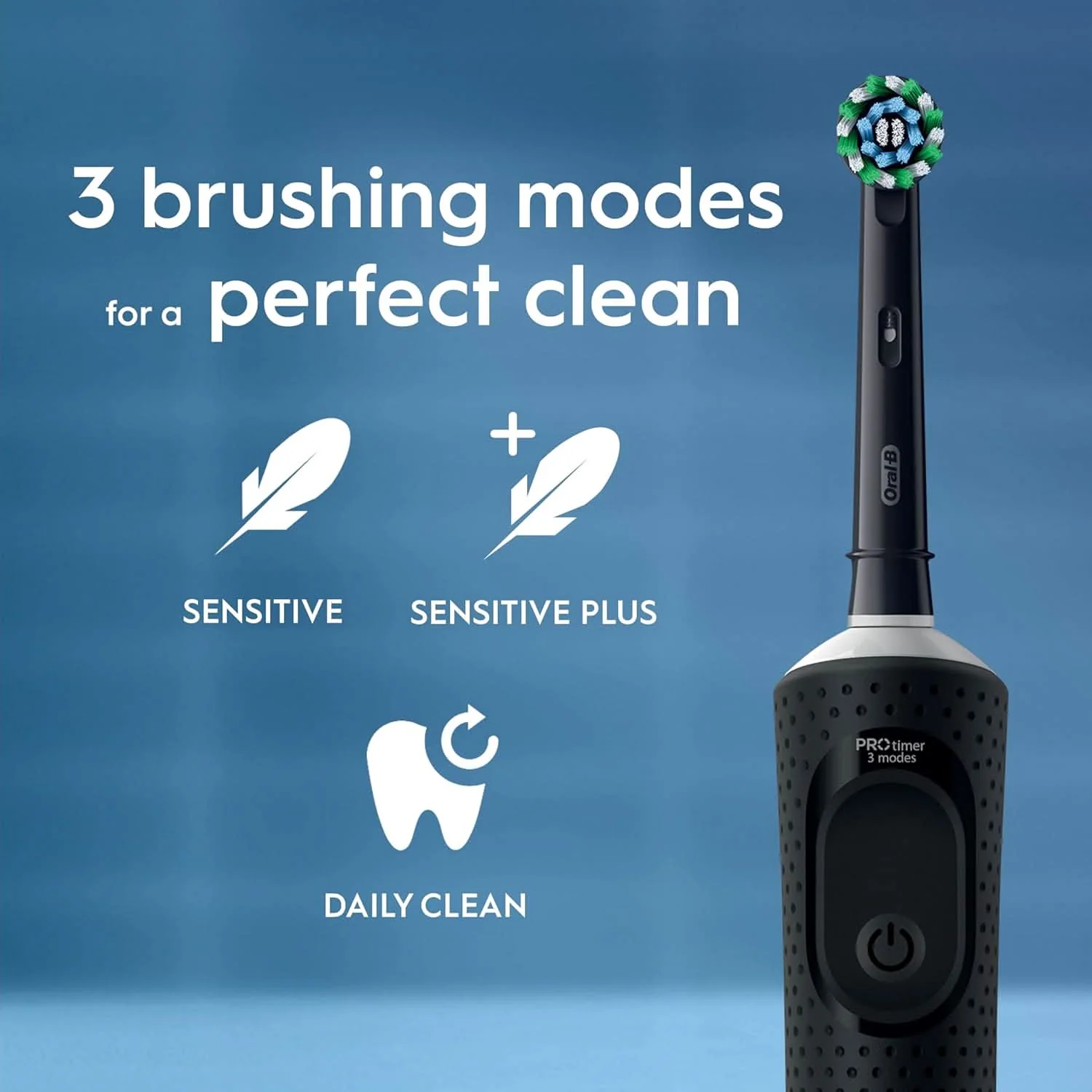 Oral-B Vitality PRO Black & Lilac Electric Toothbrush Duo - Image 5