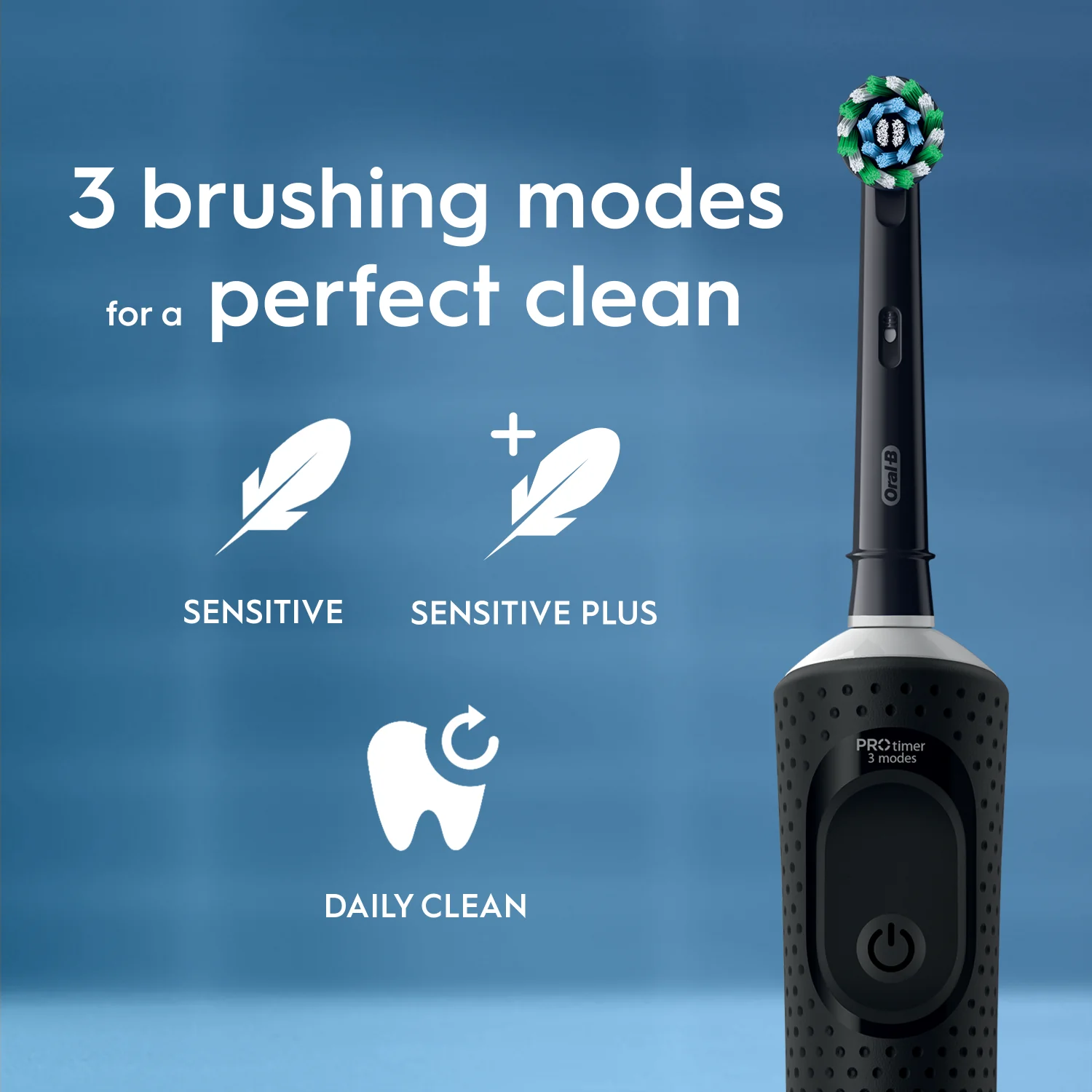 Oral-B Vitality Pro Electric Toothbrush Black + Extra Brush Head - Image 5