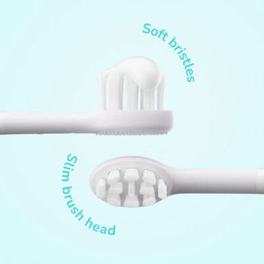 Ordo Sonic Kids Rechargeable Brush Heads - White - Image 2
