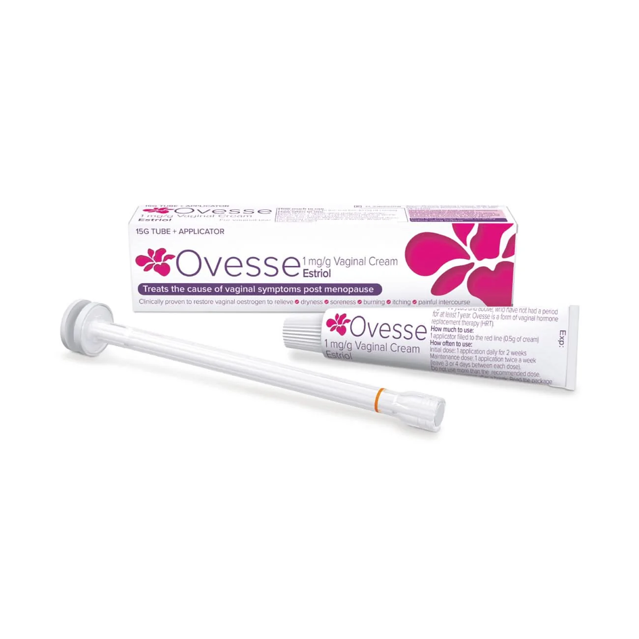 Ovesse 1mg/g Vaginal Cream - 15g Tube + Applicator