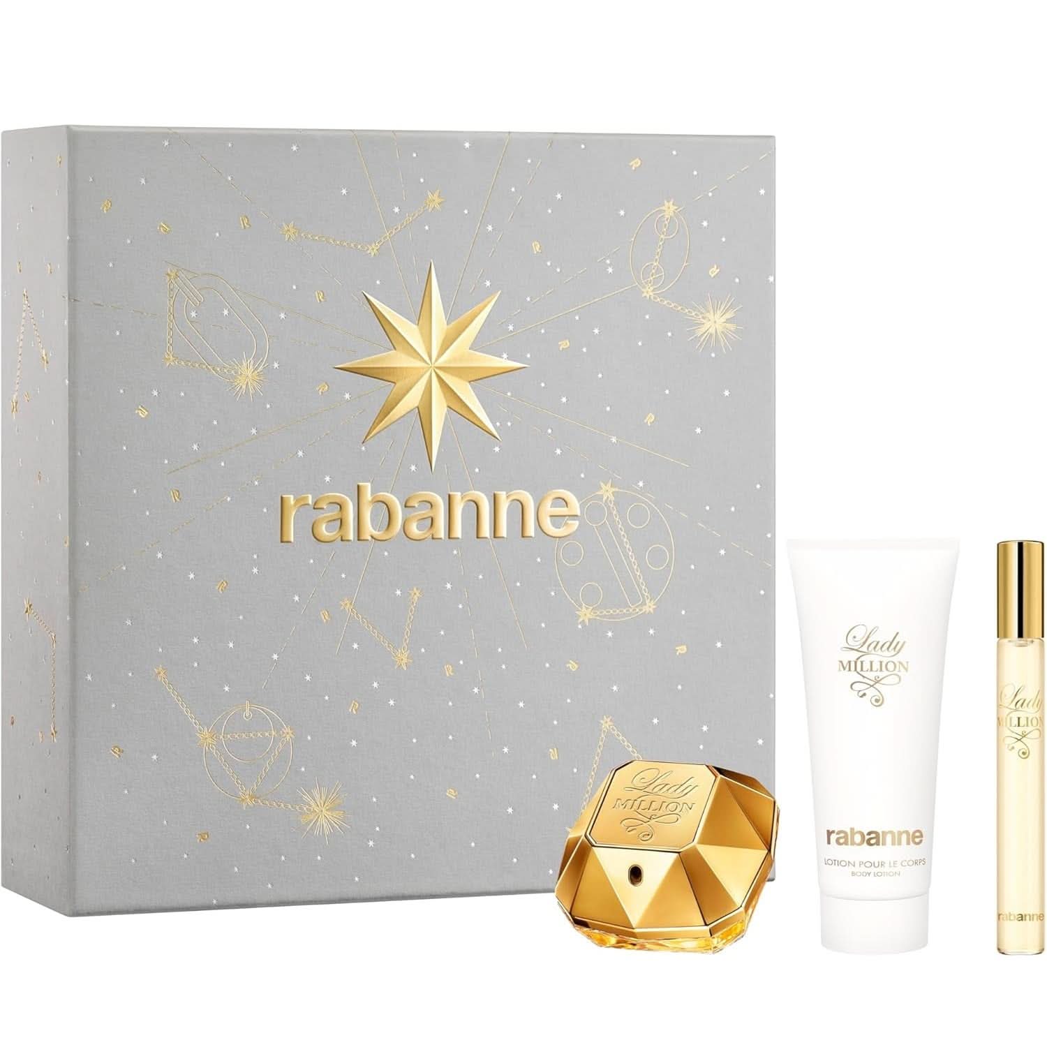 Paco Lady Million Gift Set EDP 50ml + Body Lotion 100ml + EDP 10ml