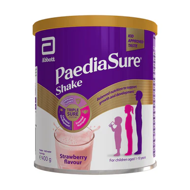 PaediaSure Shake Powder Strawberry Flavour Multivitamin Drink for Kids 400g