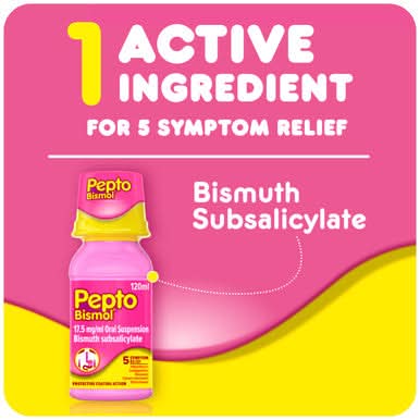 Pepto Bismol Stomach Remedy Liquid Original Flavor 240ML - Image 4