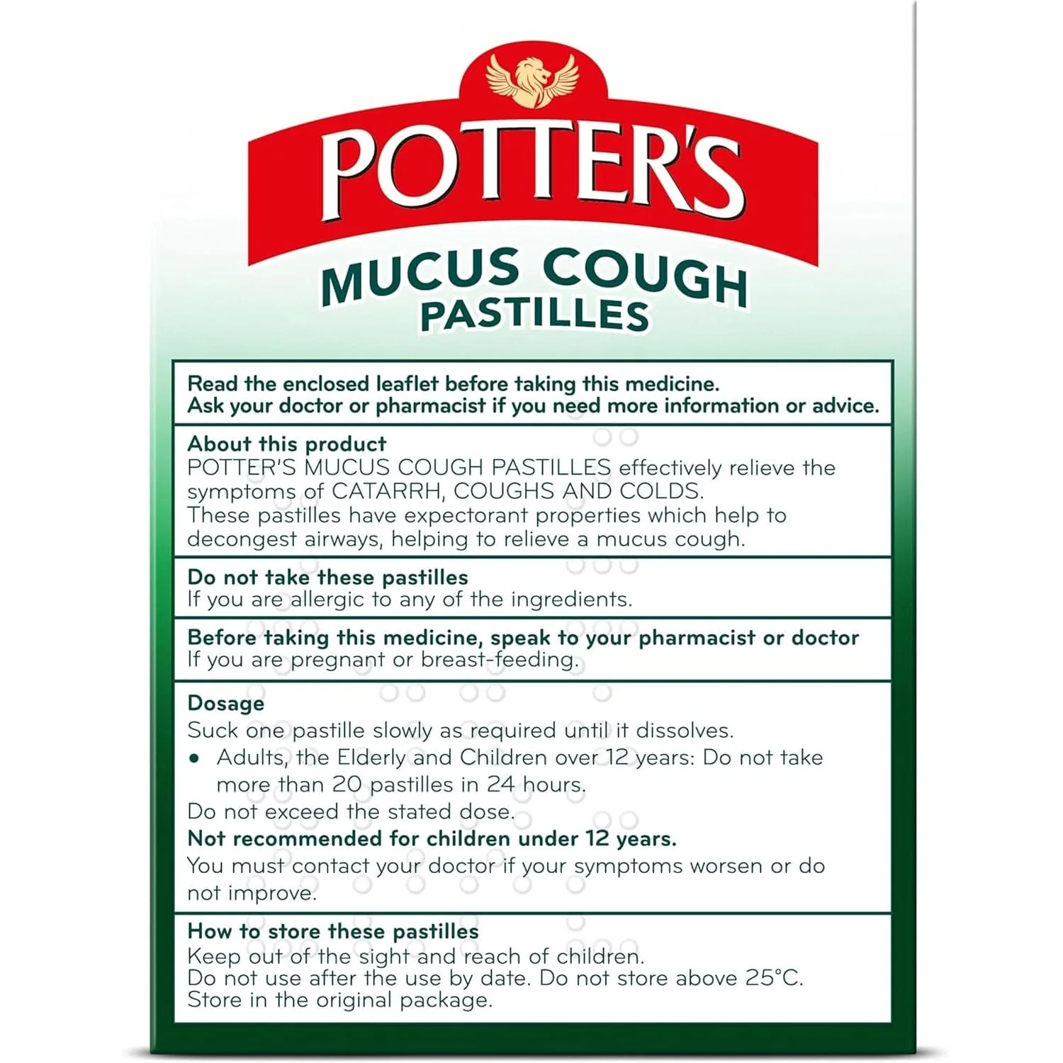 Potters mucus cough pastilles - Image 3
