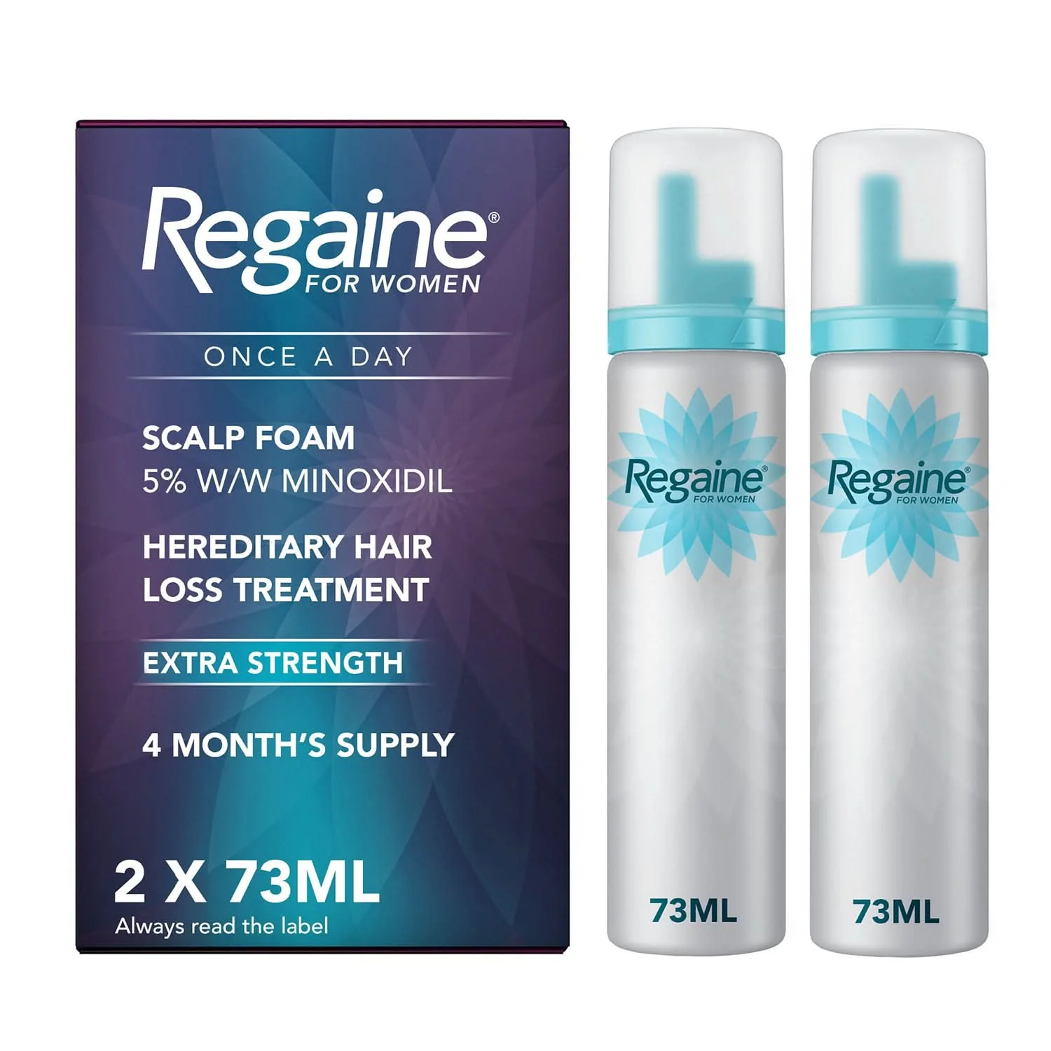 Regaine For Women Once A Day Extra Strength Scalp Foam - 2 Month Supply 1x73ml Bottle - Image 12