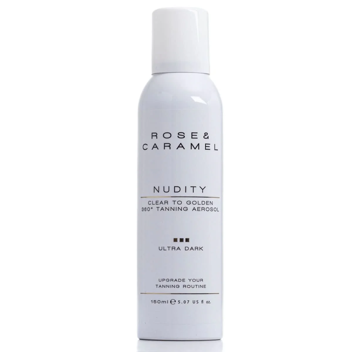 Rose & Caramel Nudity Clear To Golden Ultra Dark Self Tanning Aerosol 200ml