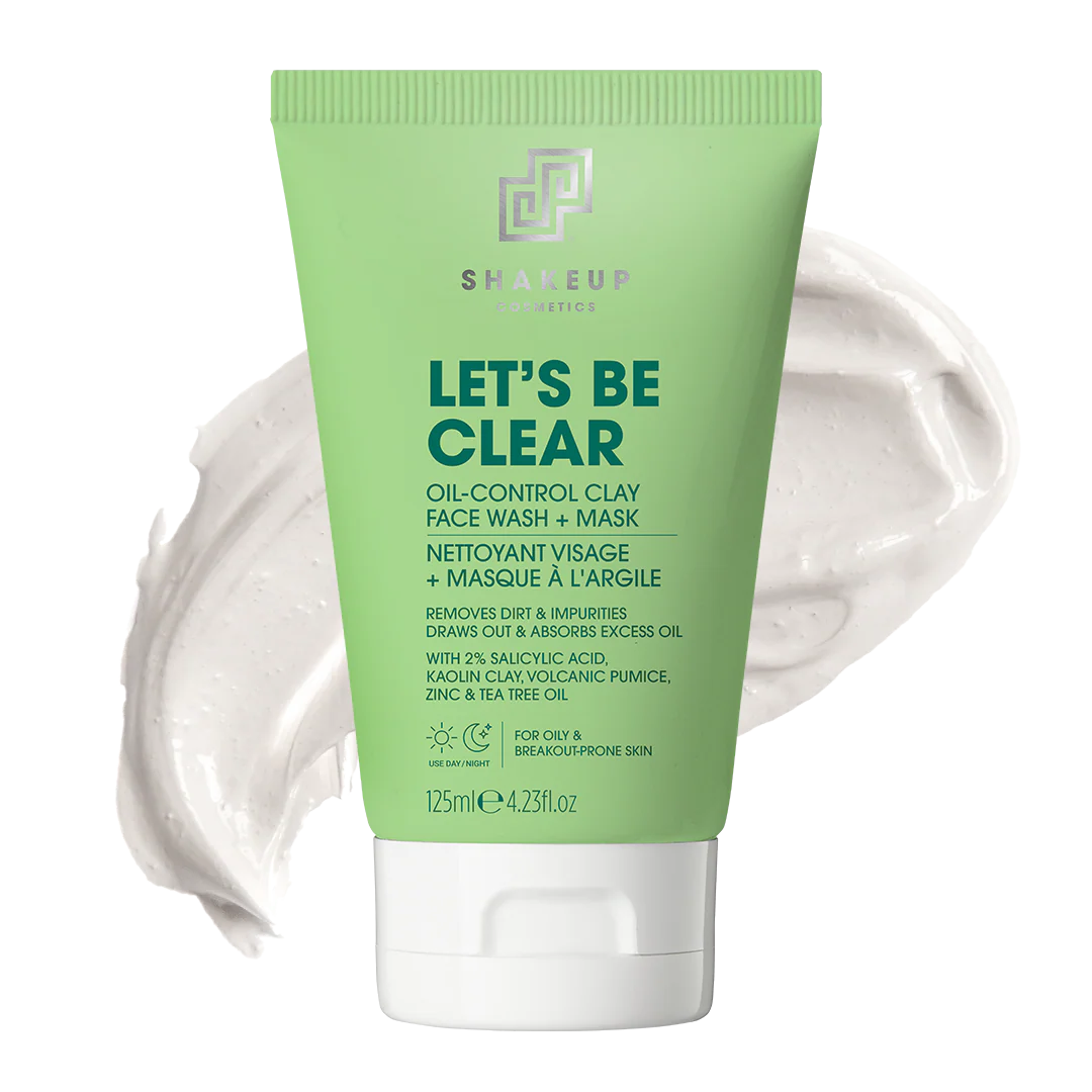 Shakeup Let’s Be Clear Oil-Control Clay Face Wash + Mask 125ml