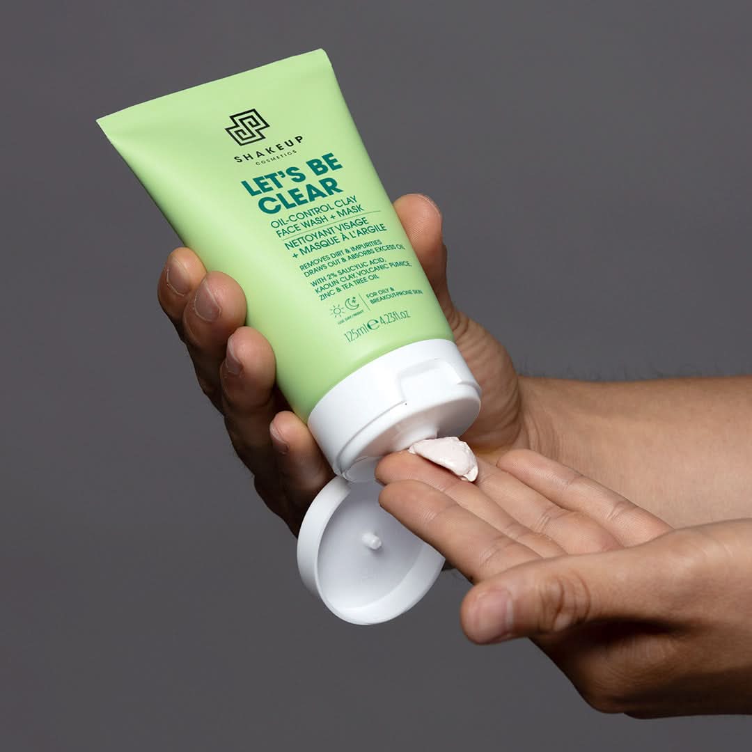 Shakeup Let’s Be Clear Oil-Control Clay Face Wash + Mask 125ml - Image 2