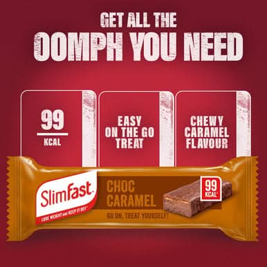 SlimFast Chocolate Caramel Treat Bar Multipack 6 x 26g - Image 2