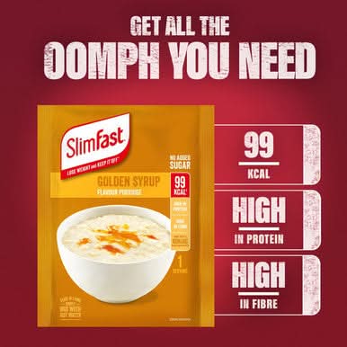 Slimfast Porridge Golden Syrup flavour 5 x 29g - Image 2